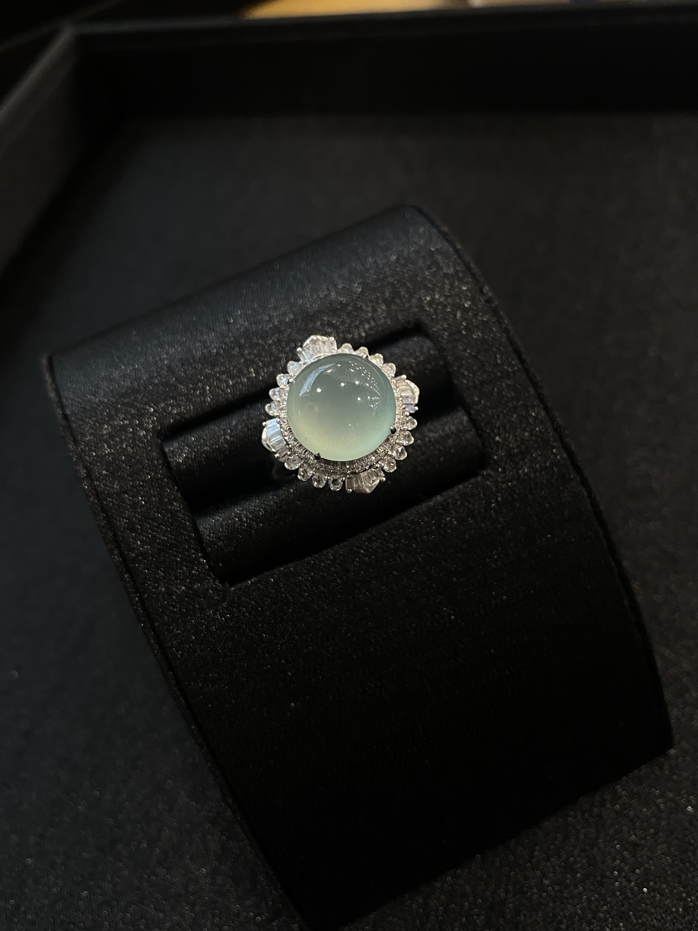 20260428（四）,18K晴水蛋面吊坠戒指两用款,整体19.5/19.2/13.6,裸石12.1/3.8