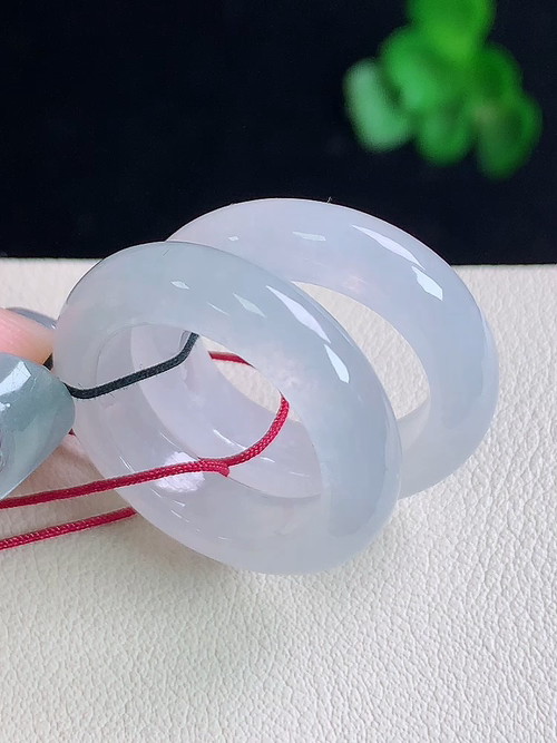 一对，冰指环，无裂，尺寸16.1/5.2/4，16.2/5.2/4，11号，№:y28297  25