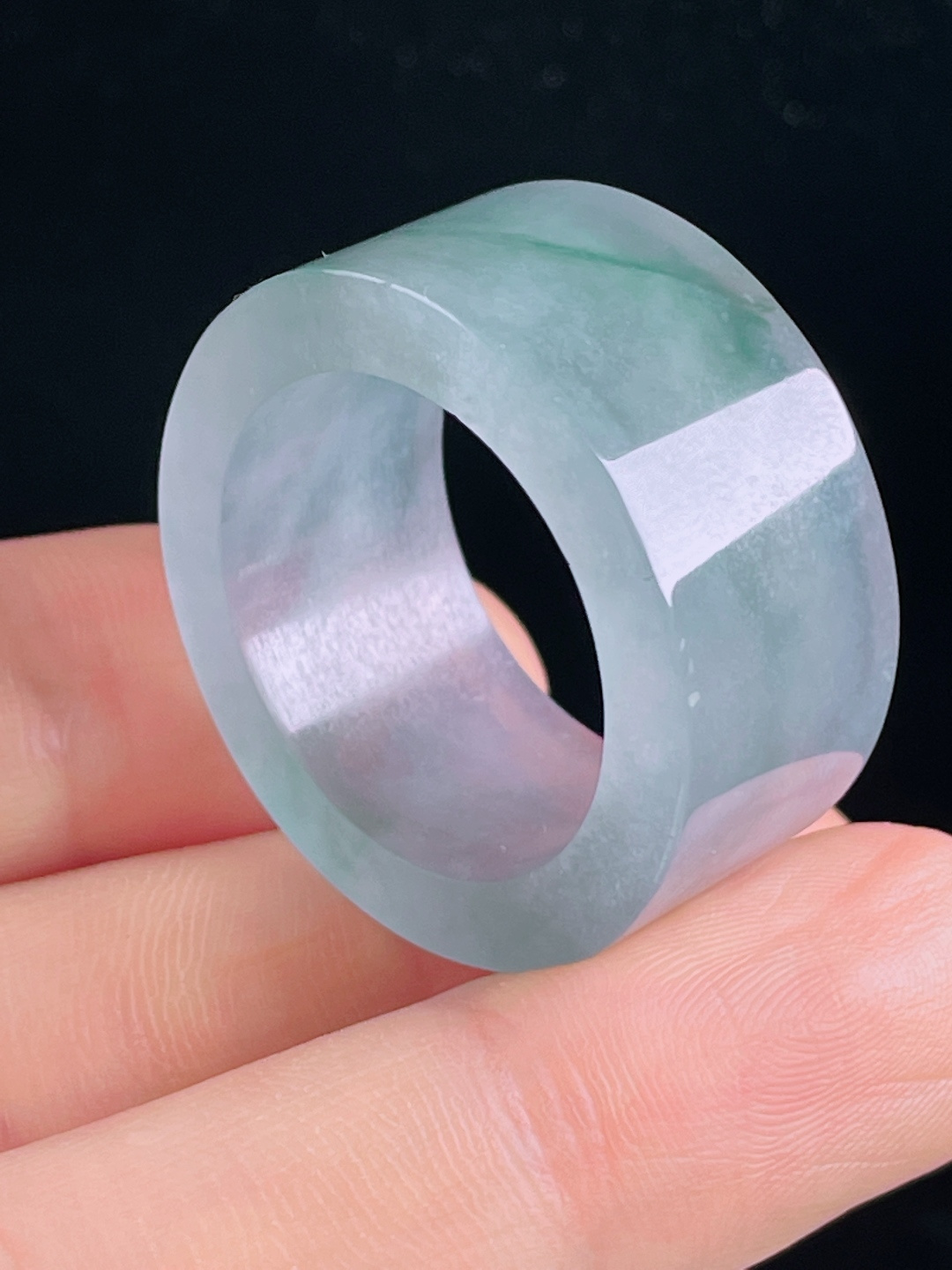 ️冰紫扳指，老种起光，细底通透，尺寸：13/4.3，圈口28mm，0429