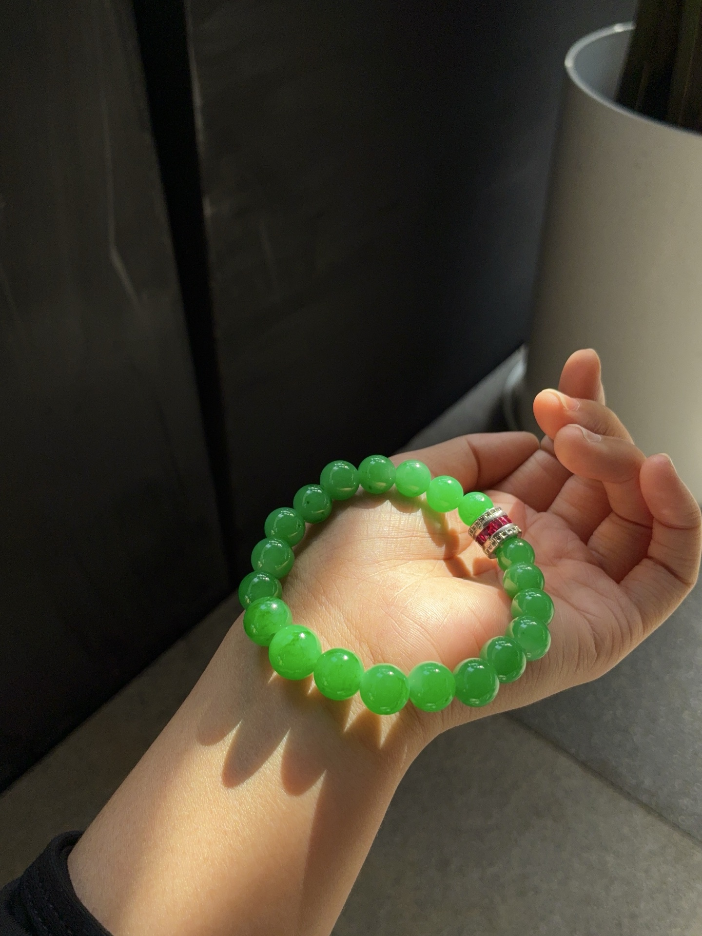 ️ 碧波凝翠 · 腕上生春的冰绿珠串，尺寸10.8/8.8，20颗