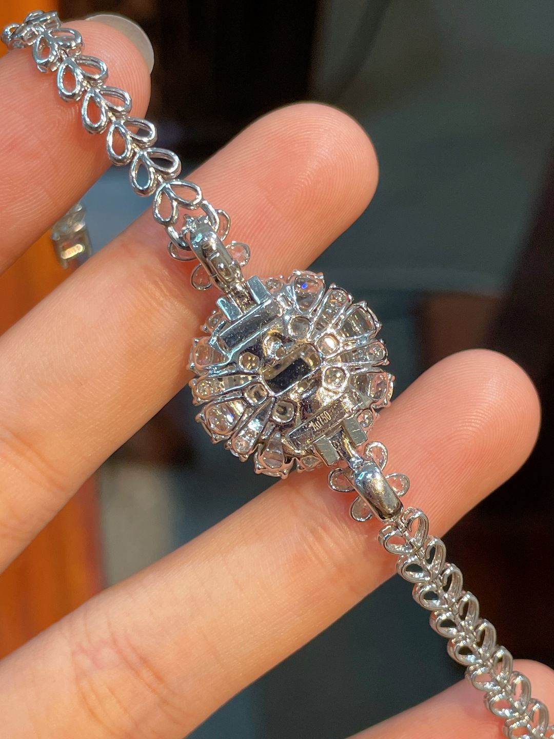 冰绿扣子手链+冰绿扣子戒指（两用款），，18k金镶嵌，13-2.6