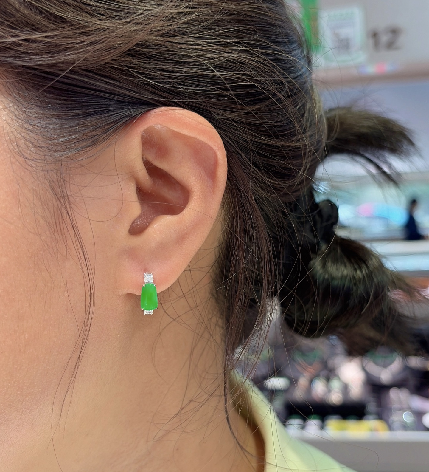 阳绿耳包～色阳～上耳显眼包，8.3/5.1/3.2