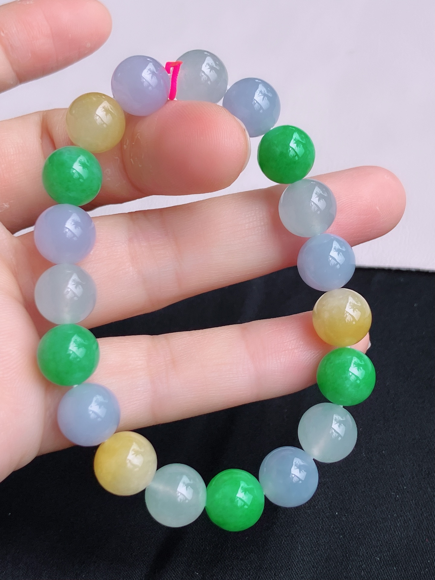 ️，三彩手串，晶莹剔透，特色，尺寸10，自然光实拍