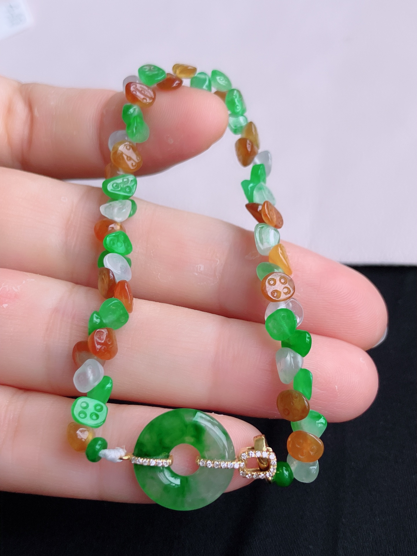 ️，多彩一品清廉手串，晶莹剔透，特色，尺寸13.8/2.8/6.8，自然光实拍