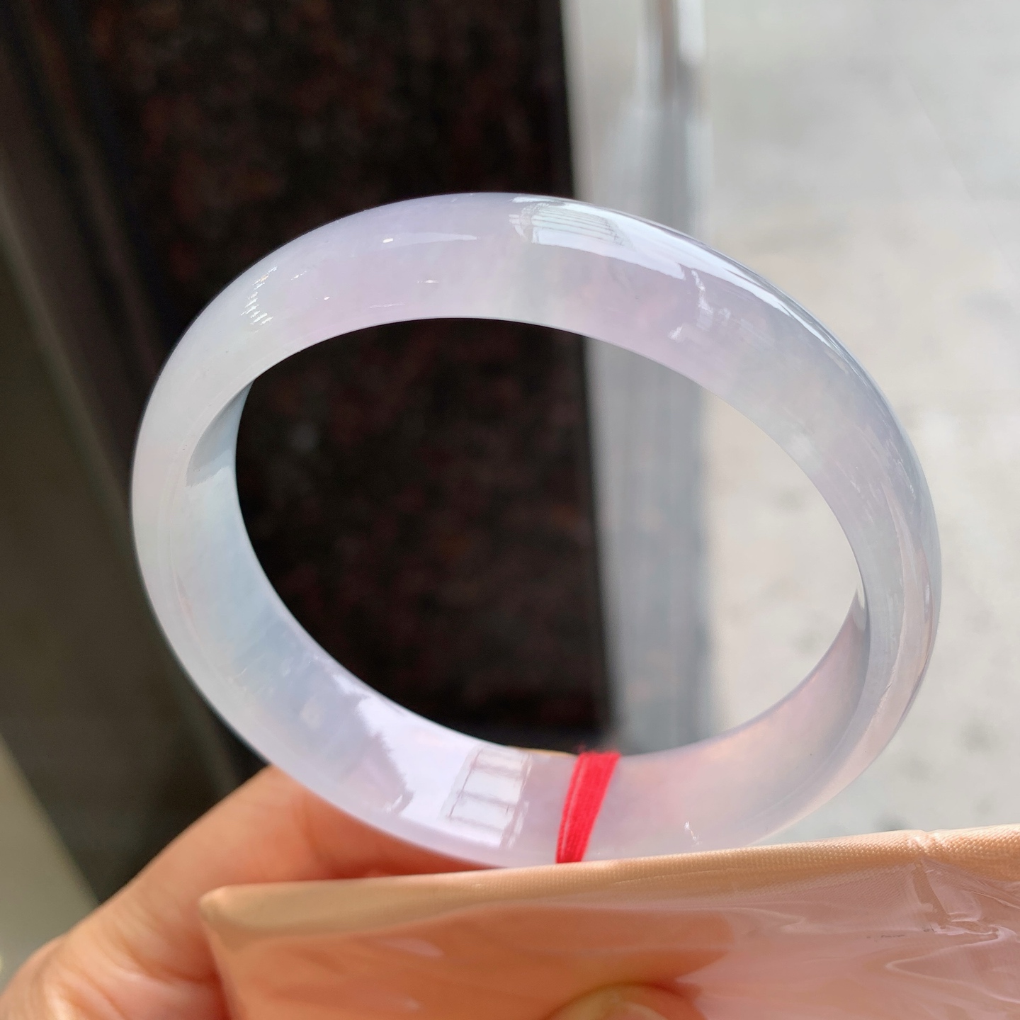 正圈冰镯，无裂，尺寸：58/14/6.5，冰润