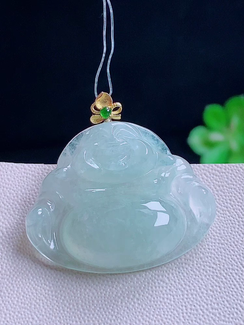 18k佛公，无裂，尺寸27.7/27.5/6.0，编号22dw5l  28