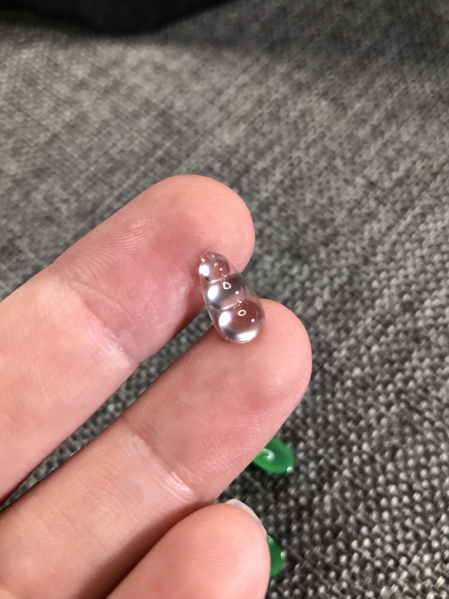 ️ 玻璃种福豆，刚性十足，晶莹剔透，玻璃质，光感佳，11/5.7/2.6，编号436400