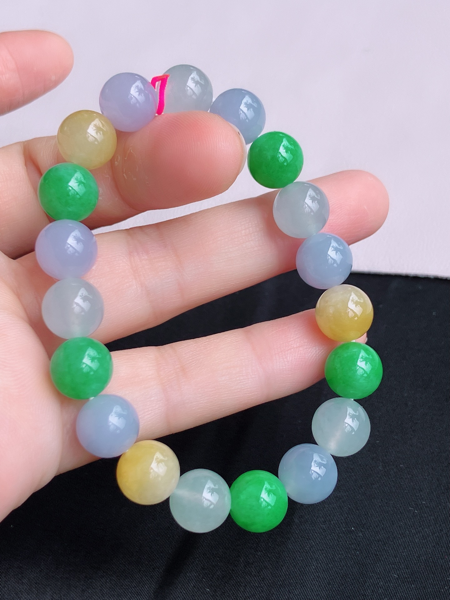 ️，三彩手串，晶莹剔透，特色，尺寸10，自然光实拍