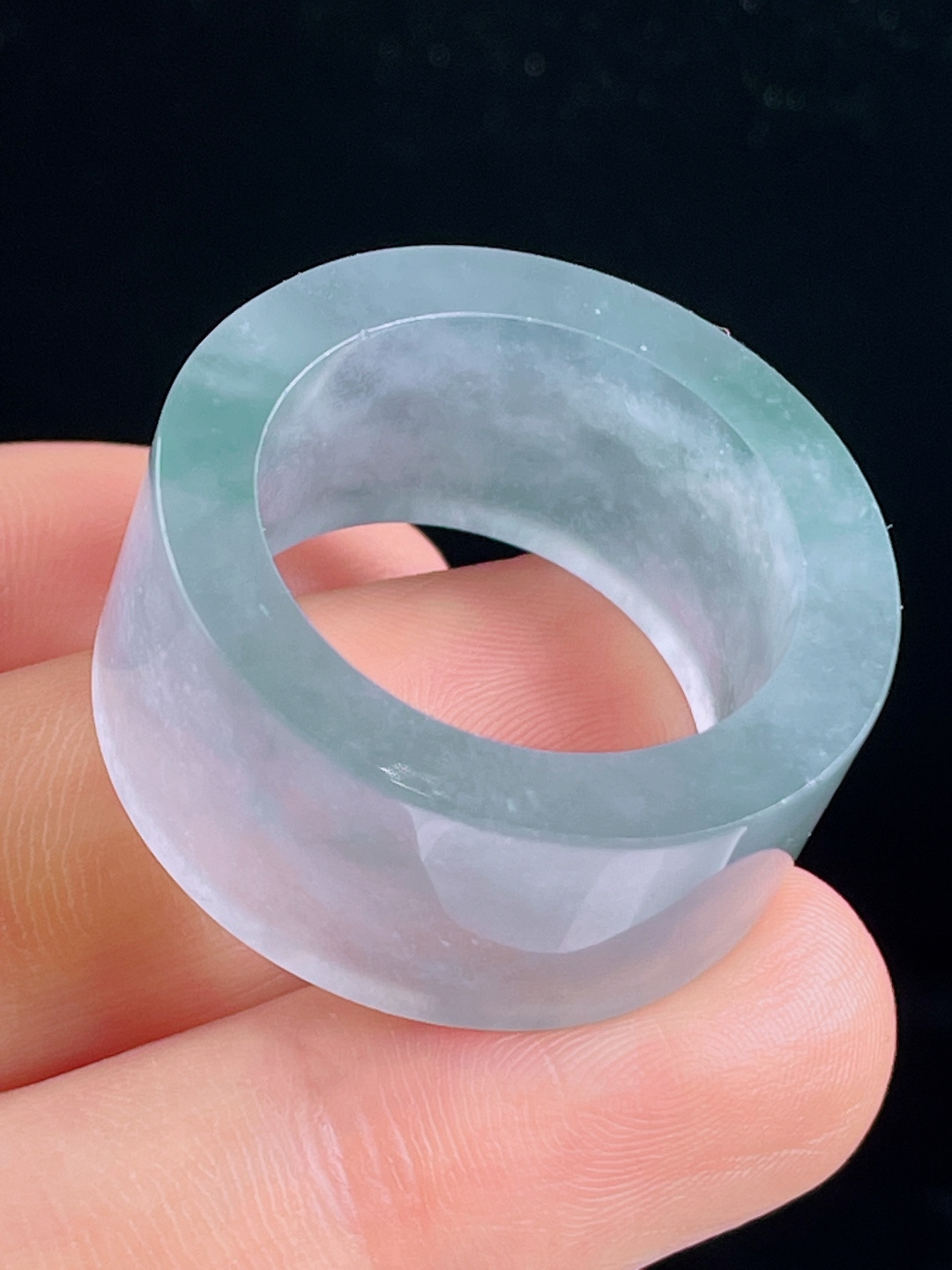 ️冰紫扳指，老种起光，细底通透，尺寸：13/4.3，圈口28mm，0429