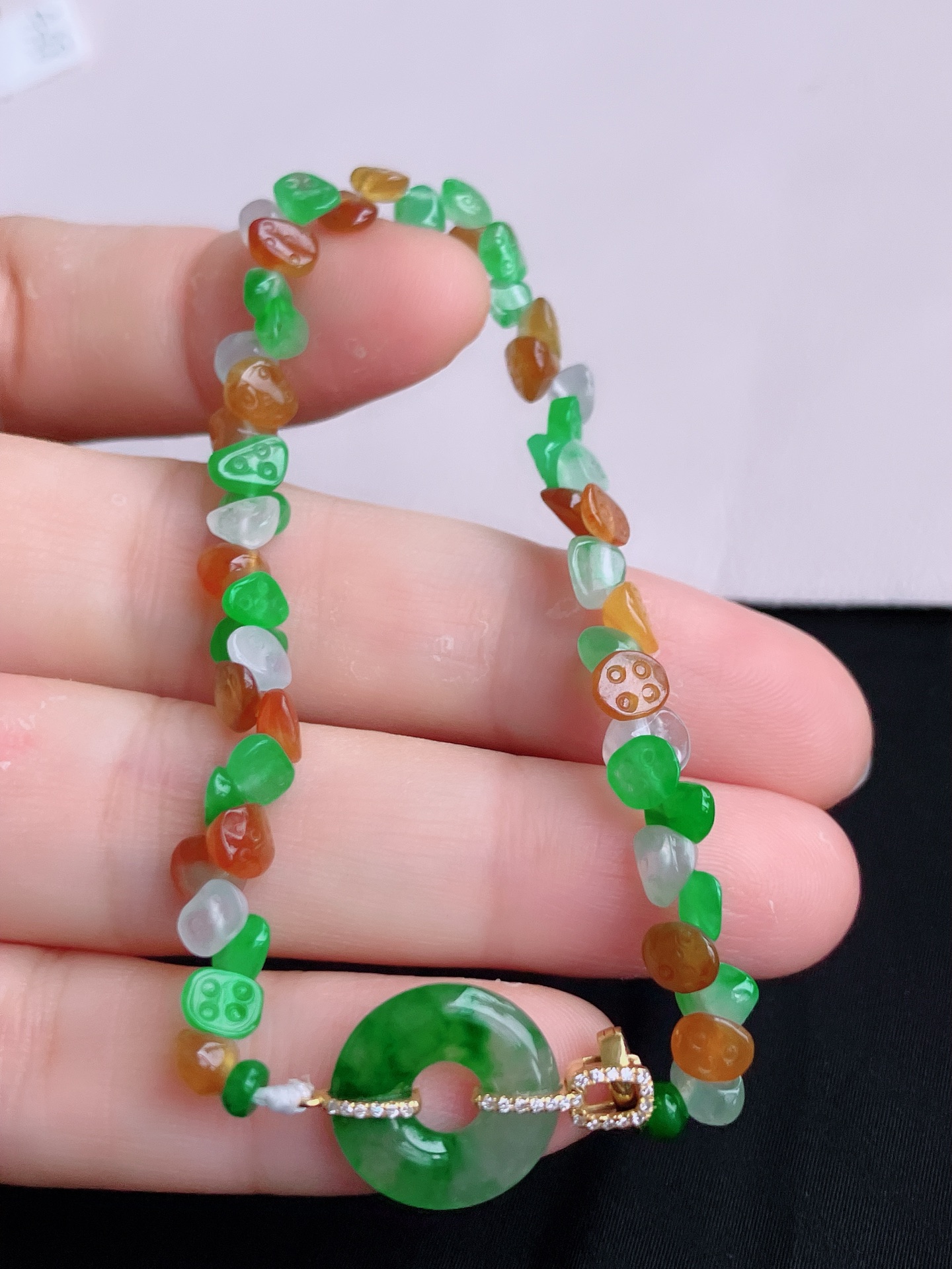 ️，多彩一品清廉手串，晶莹剔透，特色，尺寸13.8/2.8/6.8，自然光实拍