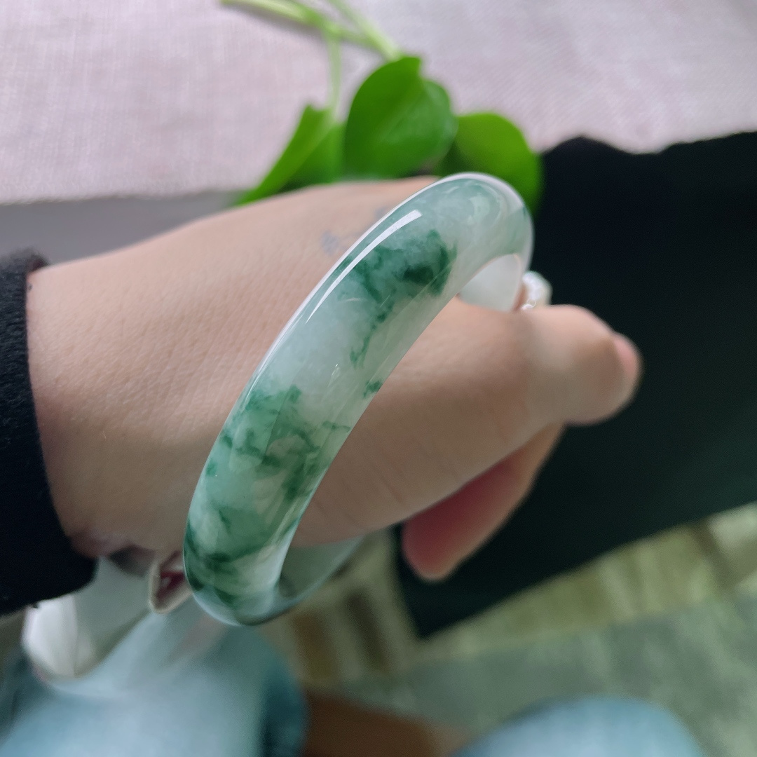 56.1/11.8/9，春彩0正圈，紫与绿的浪漫共生，双交融，种老，细润，整体，！ss50013a