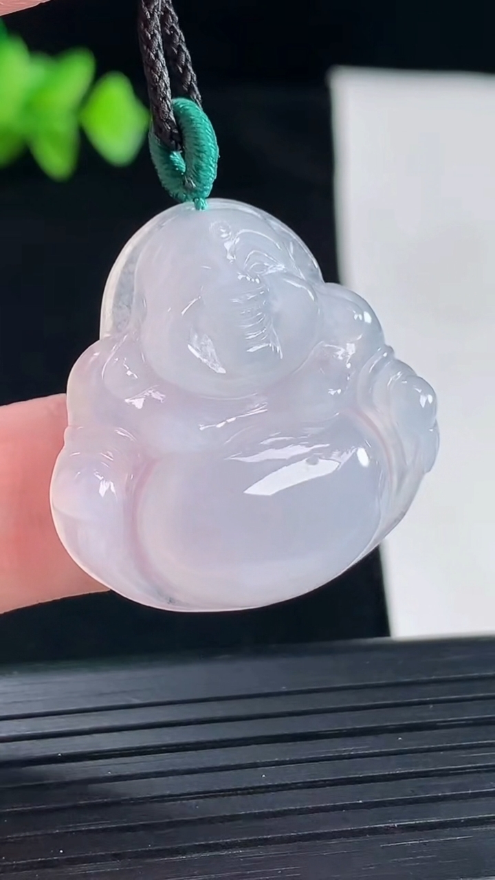 天然A货翡翠紫罗兰佛公吊坠，尺寸29-30.5-6.2重量:8.12g
5月7日