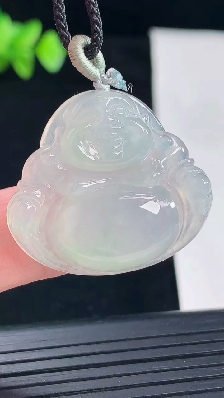 天然A货翡翠佛公吊坠，尺寸26-30.6-6重量:7.46g
5月7日