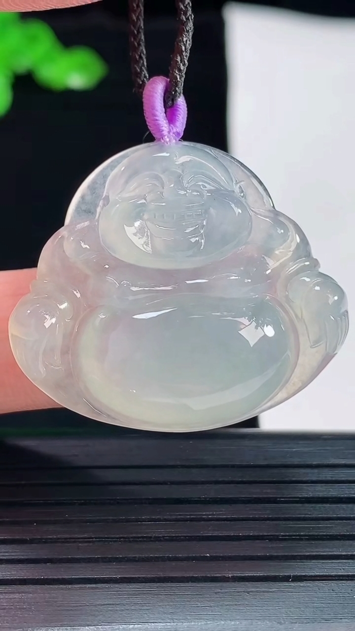 天然A货翡翠佛公吊坠，尺寸30-34.5-6重量:8.75g
5月20日