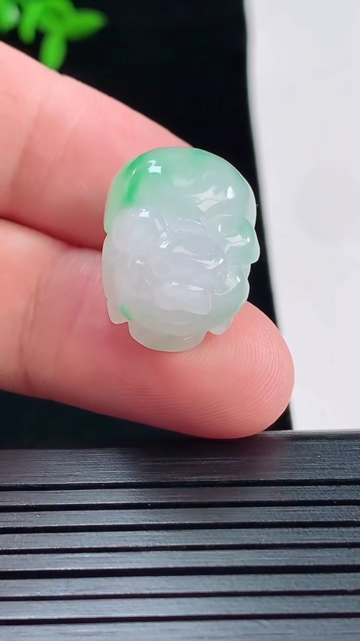 天然A货翡翠生肖猪吊坠，尺寸20-14.8-12.5重量:8.13g
5月22日