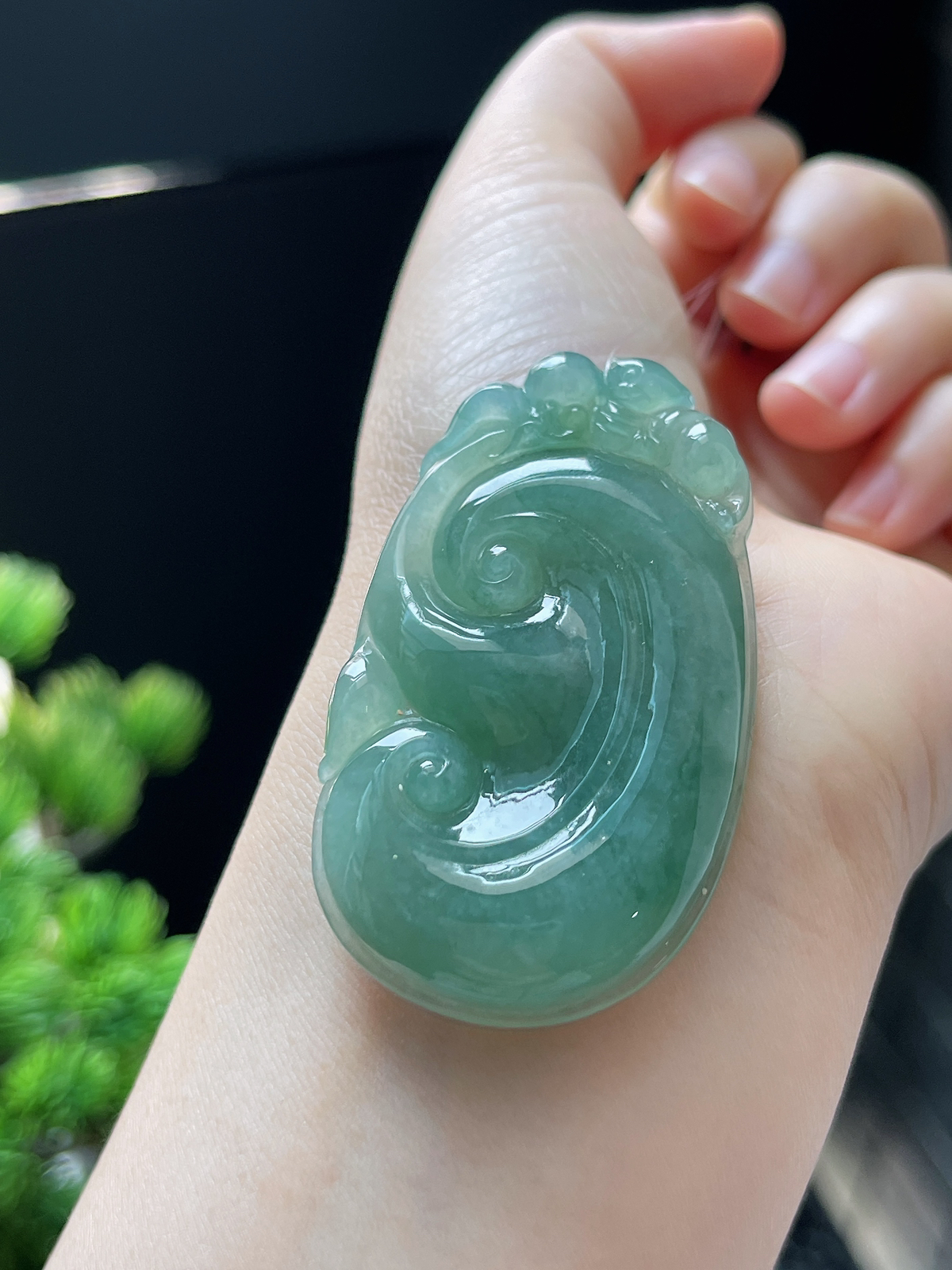 翡翠糯化种飘绿如意