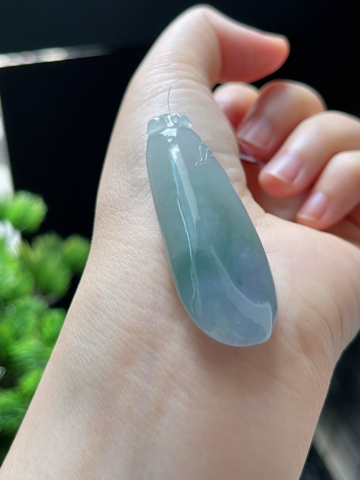 翡翠冰糯种飘花福瓜