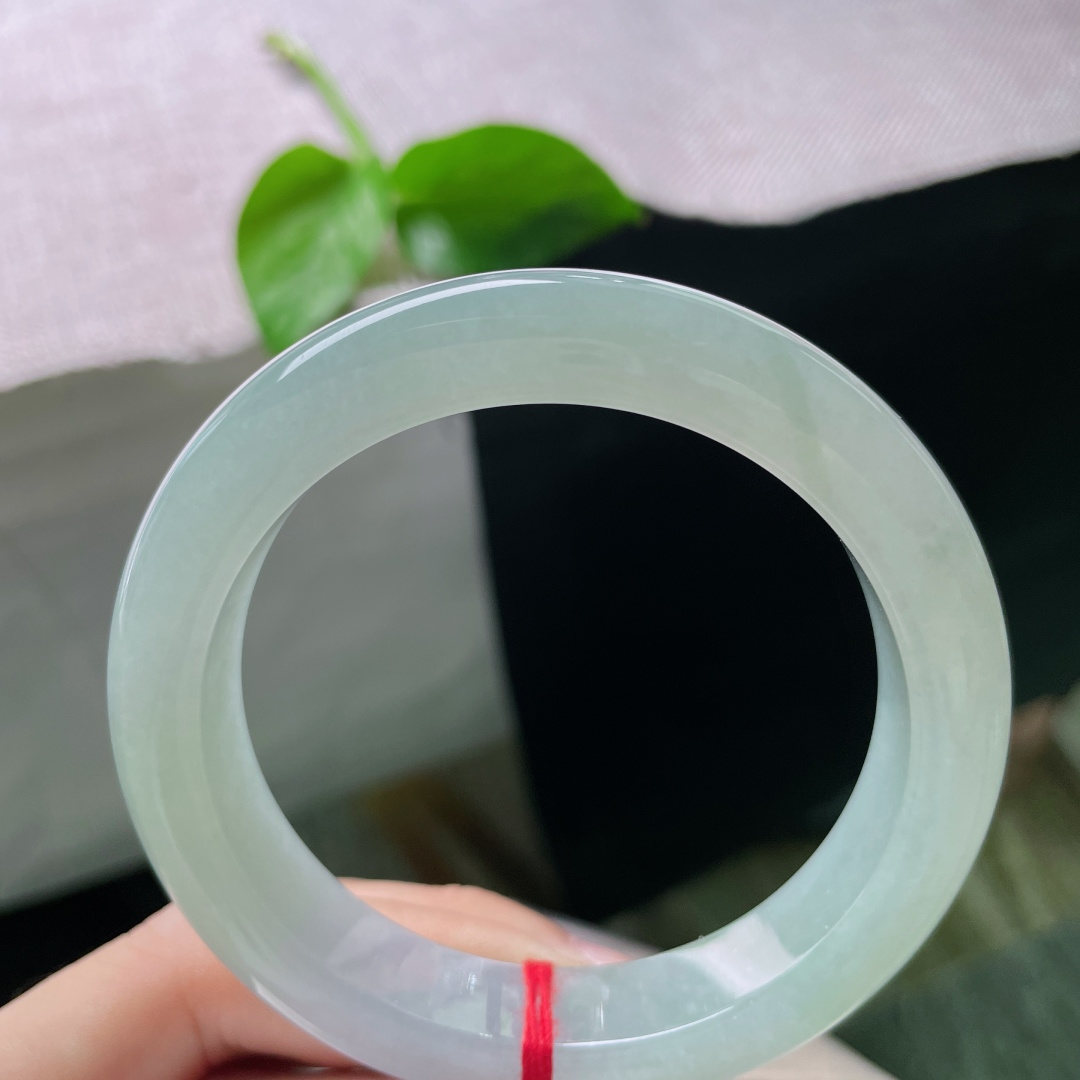 58.6/13.3/9.6淡绿正圈，冰润细腻，微紫，版型好，岁月静好，温婉贵气，无裂，ss49739a