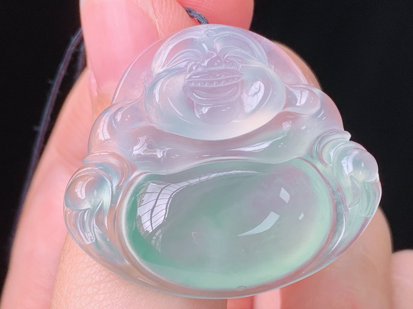 高冰飘花佛公，有种有色，花色灵动，无裂，尺寸29.6/33.2/6.7mm，28 Z