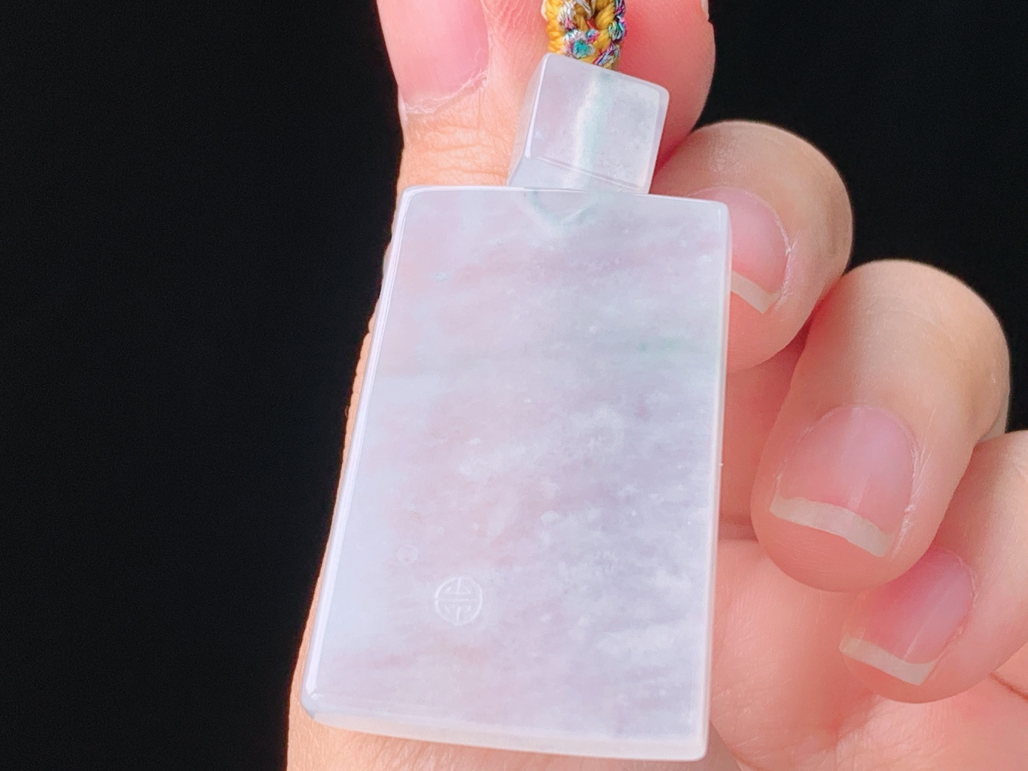 冰飘花仿古牌，花色灵动，清透细腻，无裂，尺寸44.8/35.1/5.3mm，26 Z