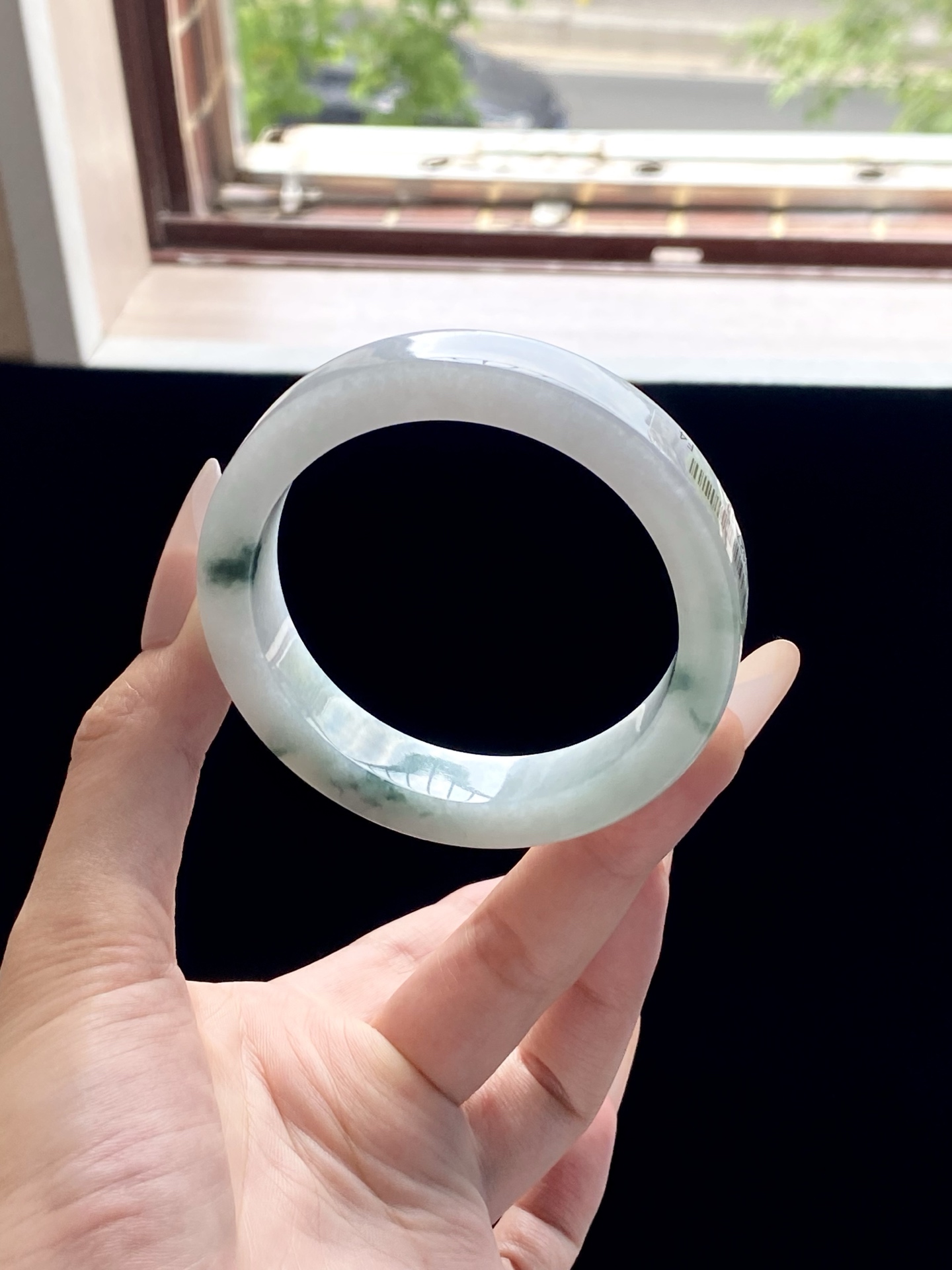 冰飘花绿飘花镯胚，B0427-11，⭕️74-58-12.4-8.4