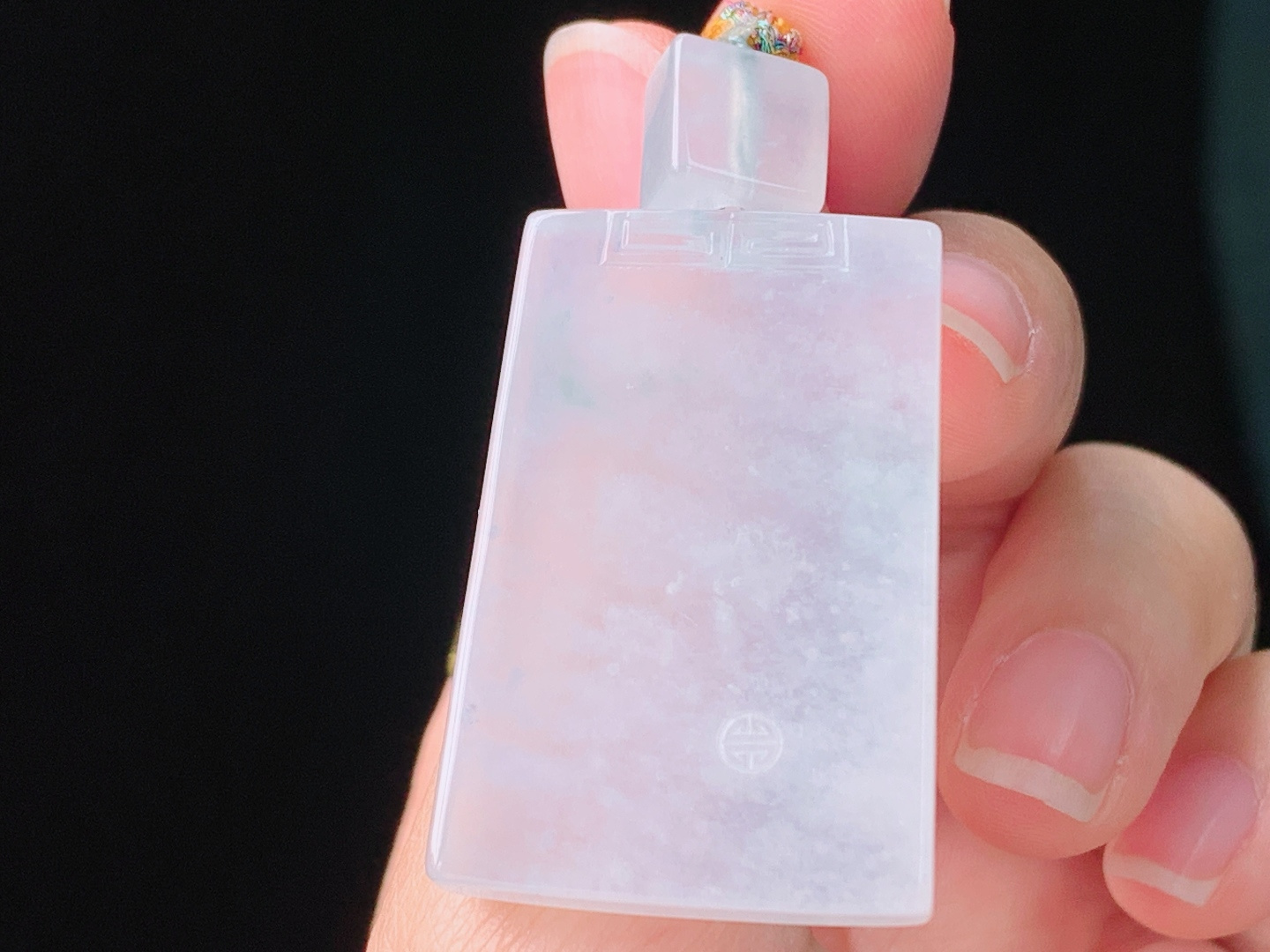 冰飘花仿古牌，花色灵动，清透细腻，无裂，尺寸44.8/35.1/5.3mm，26 Z