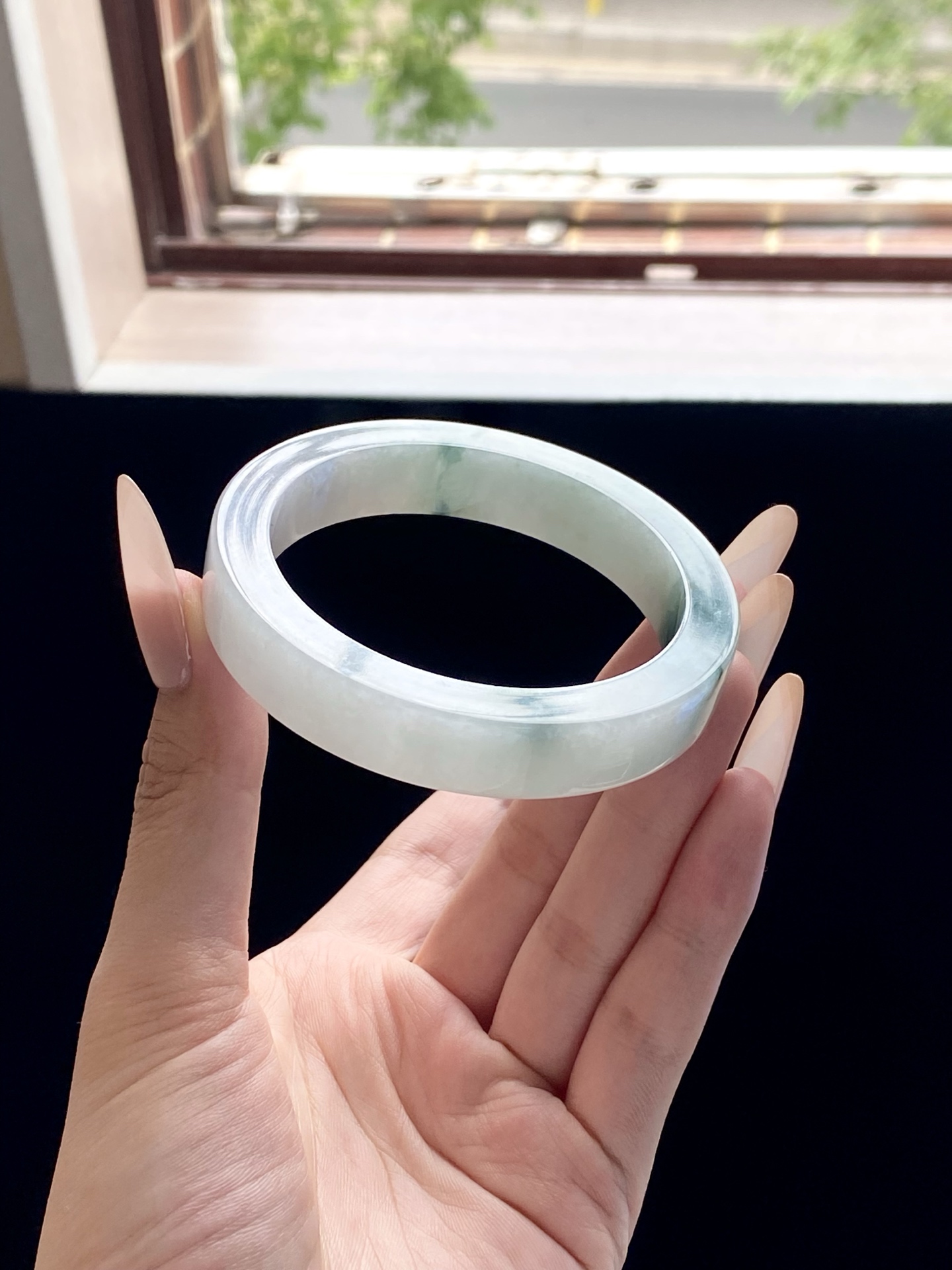 冰飘花绿飘花镯胚，B0427-11，⭕️74-58-12.4-8.4