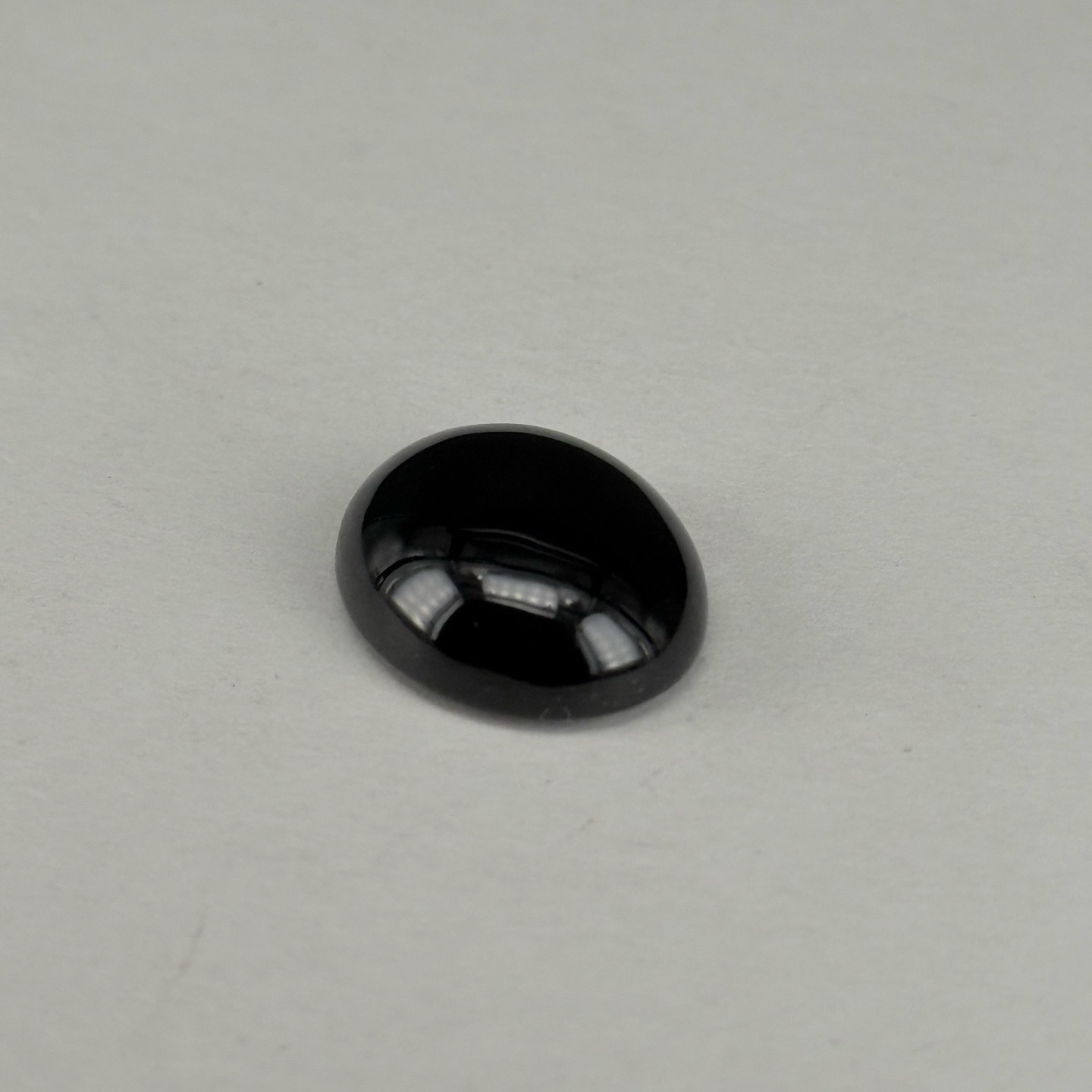 精品墨翠蛋面裸石戒面 种好色正 黑度极好 打灯通透 油性十足 尺寸17.5