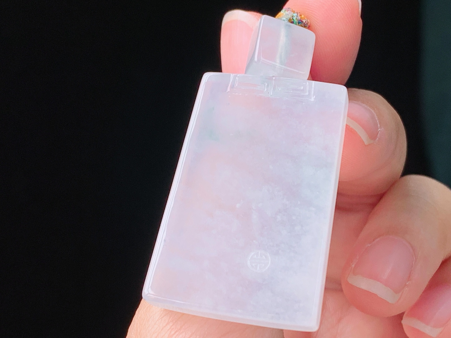 冰飘花仿古牌，花色灵动，清透细腻，无裂，尺寸44.8/35.1/5.3mm，26 Z