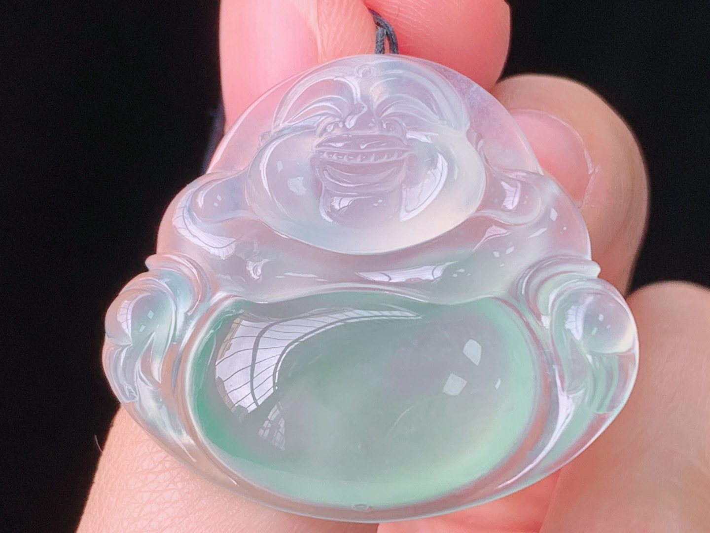 高冰飘花佛公，有种有色，花色灵动，无裂，尺寸29.6/33.2/6.7mm，28 Z