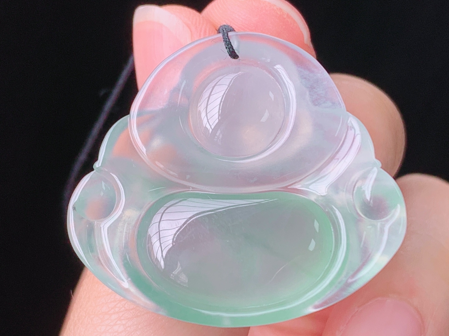 高冰飘花佛公，有种有色，花色灵动，无裂，尺寸29.6/33.2/6.7mm，28 Z