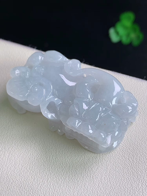 老种飘花貔貅，无裂，尺寸44.7/23.7/13.1，№:y26005  23c
