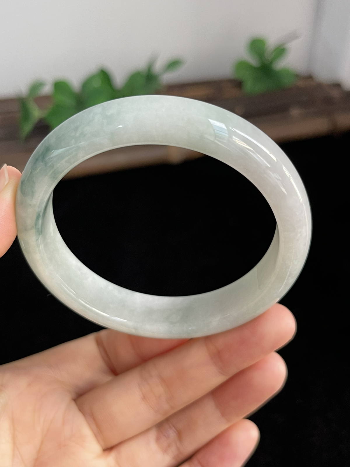正圈57圈口，翡翠手镯