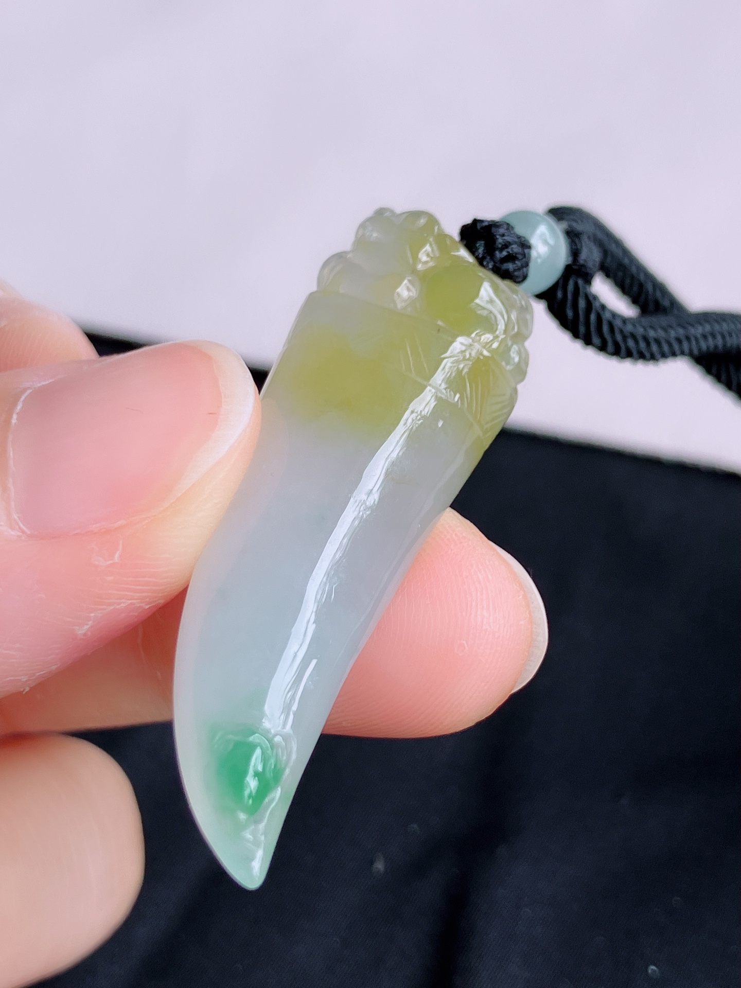 ️三彩龙牙，晶莹剔透，特色，尺寸48/21.8/12.3，自然光实拍