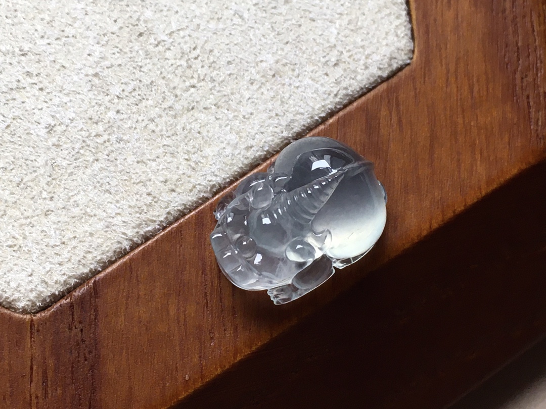 ️ 玻璃种貔貅 种老，厚实立体，无裂尺寸14*10*7