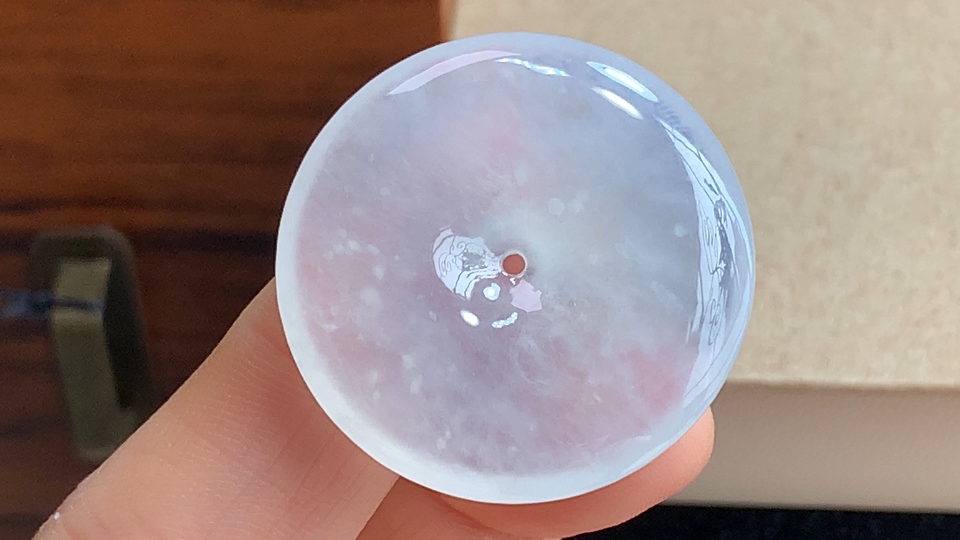 ️ 平安扣，尺寸30.9-5.7mm，包A附证书，无裂