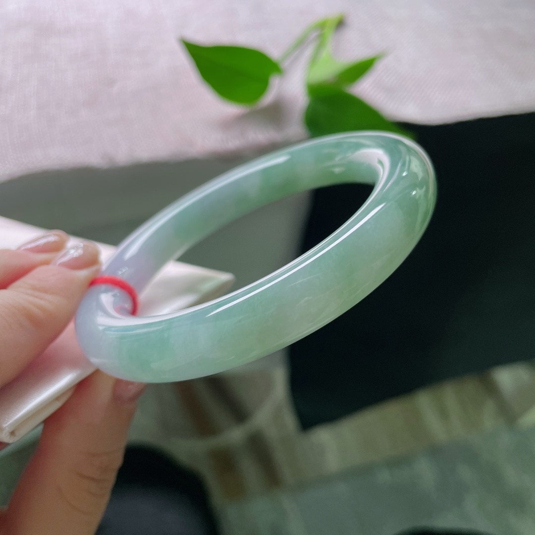 58.7/11.3深绿圆条，水润细腻，青山绿水，意境感满满，贵气，无裂，ss51549a