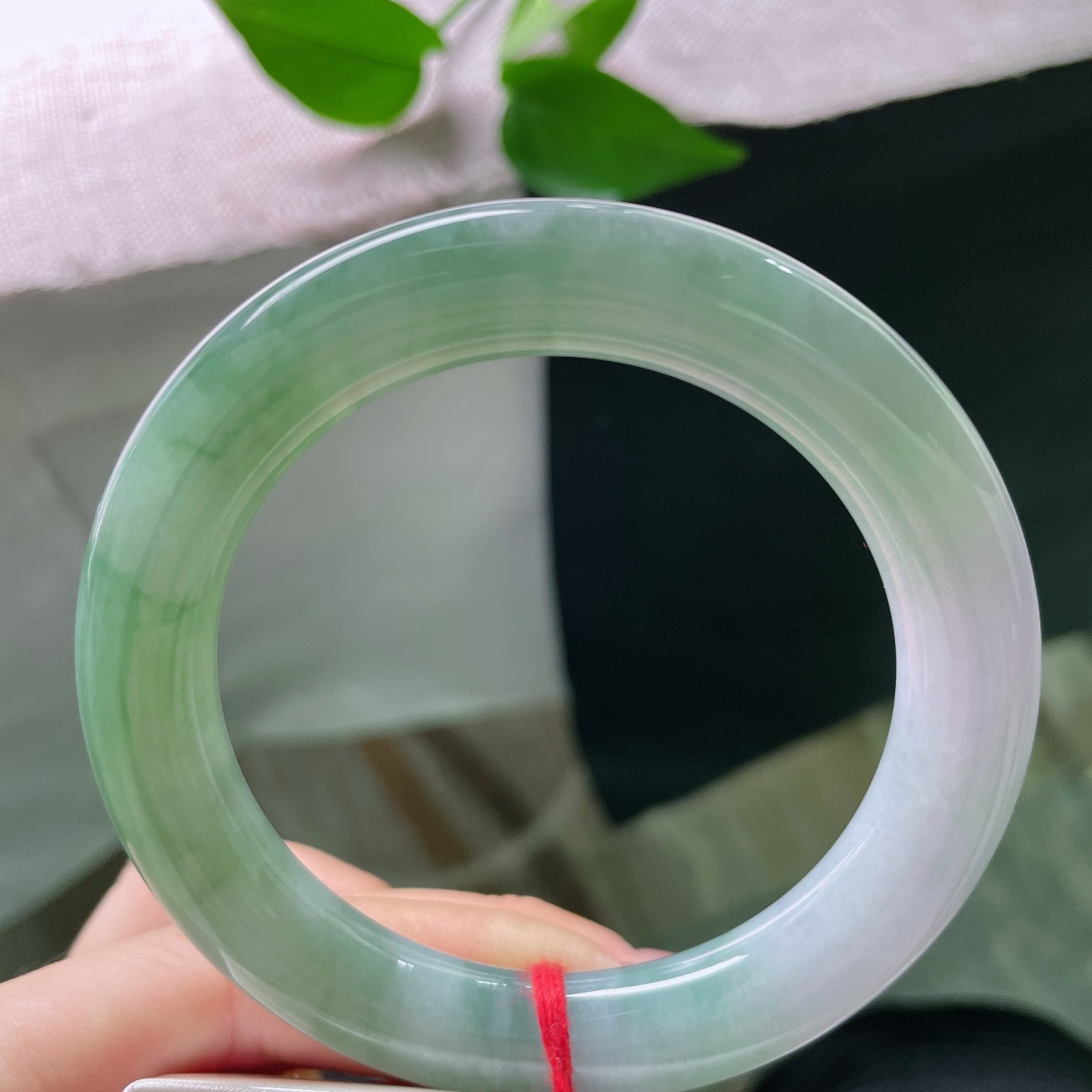 58.7/11.3深绿圆条，水润细腻，青山绿水，意境感满满，贵气，无裂，ss51549a