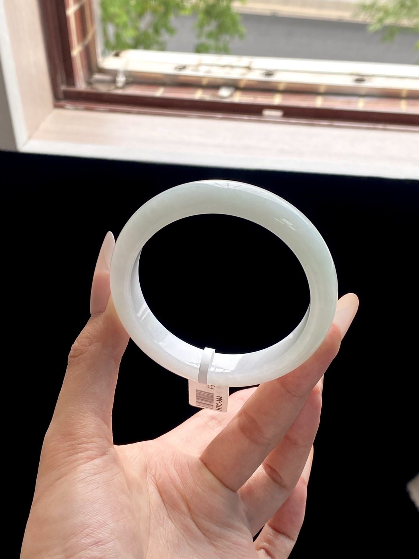 晴底白月光正圈成品，无裂，HYC-382，⭕️58-12-8.4