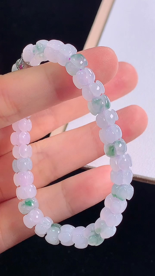 冰飘花手链，，尺寸:7.2-4.3mm，27