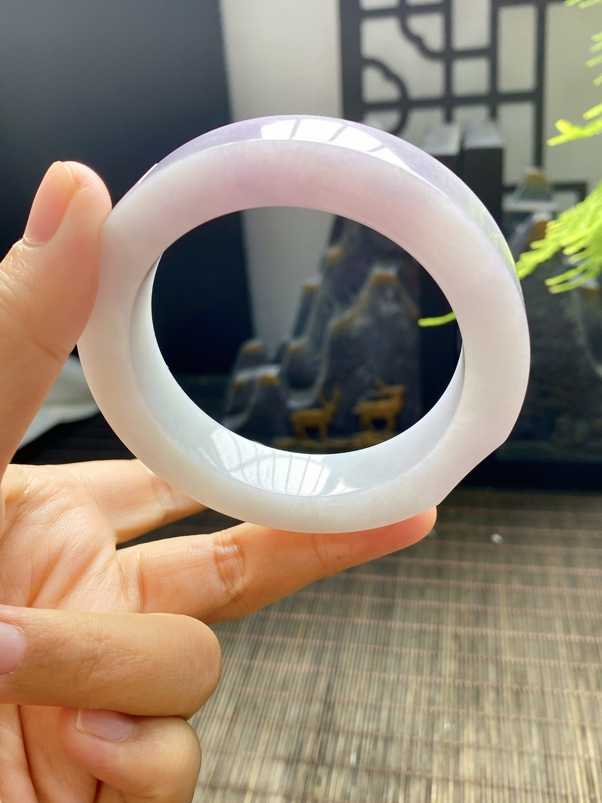 【樱花粉手镯胚】【尺寸】54-72-13，含镯心