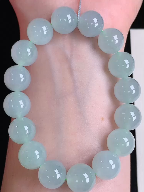 ，冰种转运珠手链，，尺寸12.5mm，编号y04085 28