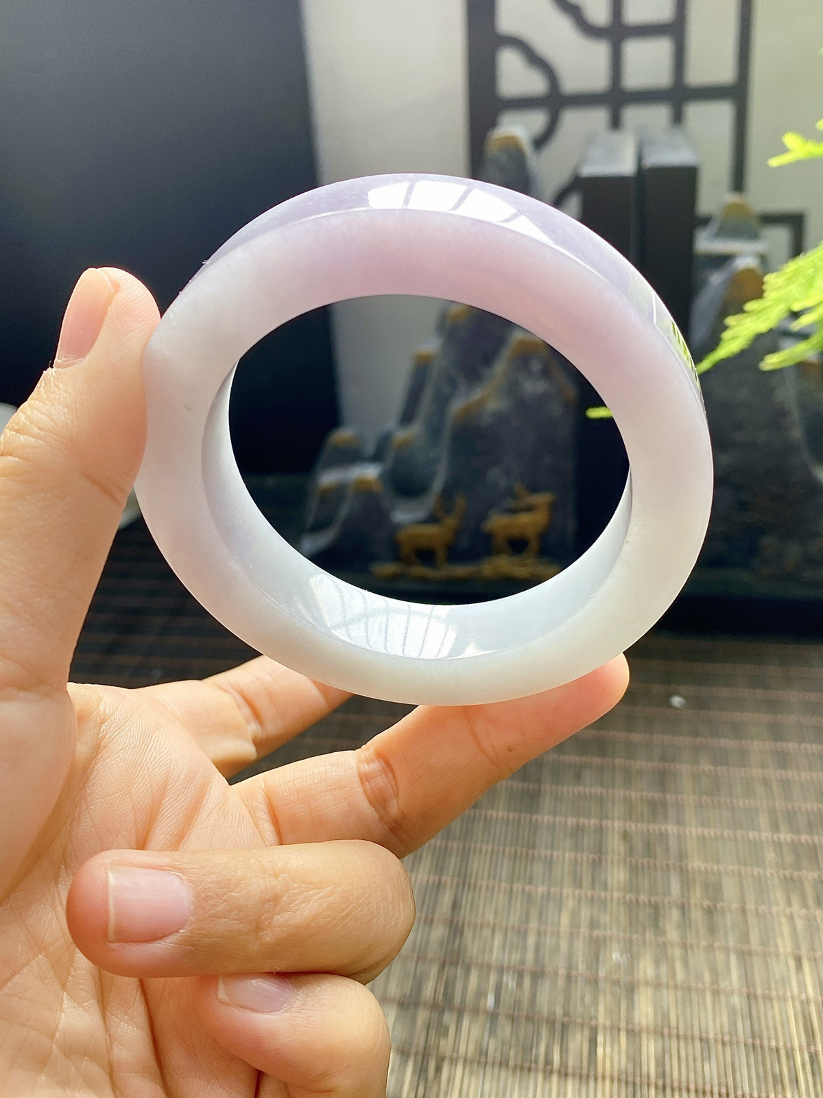 【樱花粉手镯胚】【尺寸】54-72-13，含镯心