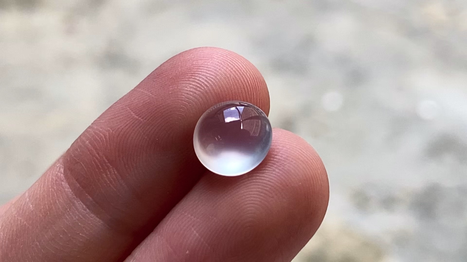 ️ 玻璃种圆蛋面，完整，8/3.8