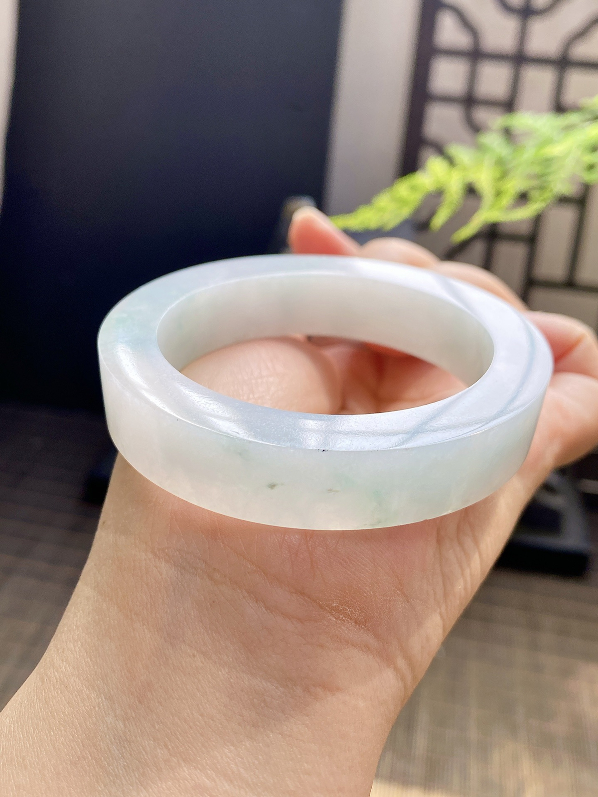【飘花贵妃手镯胚】【尺寸】52-70-13，含镯心