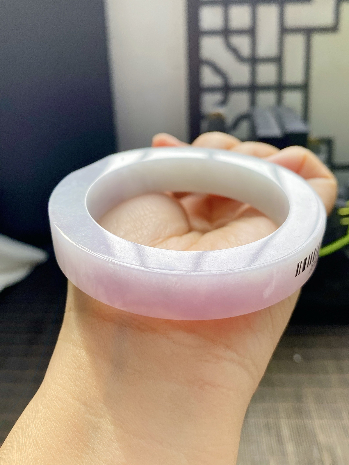 【樱花粉手镯胚】【尺寸】54-72-13，含镯心
