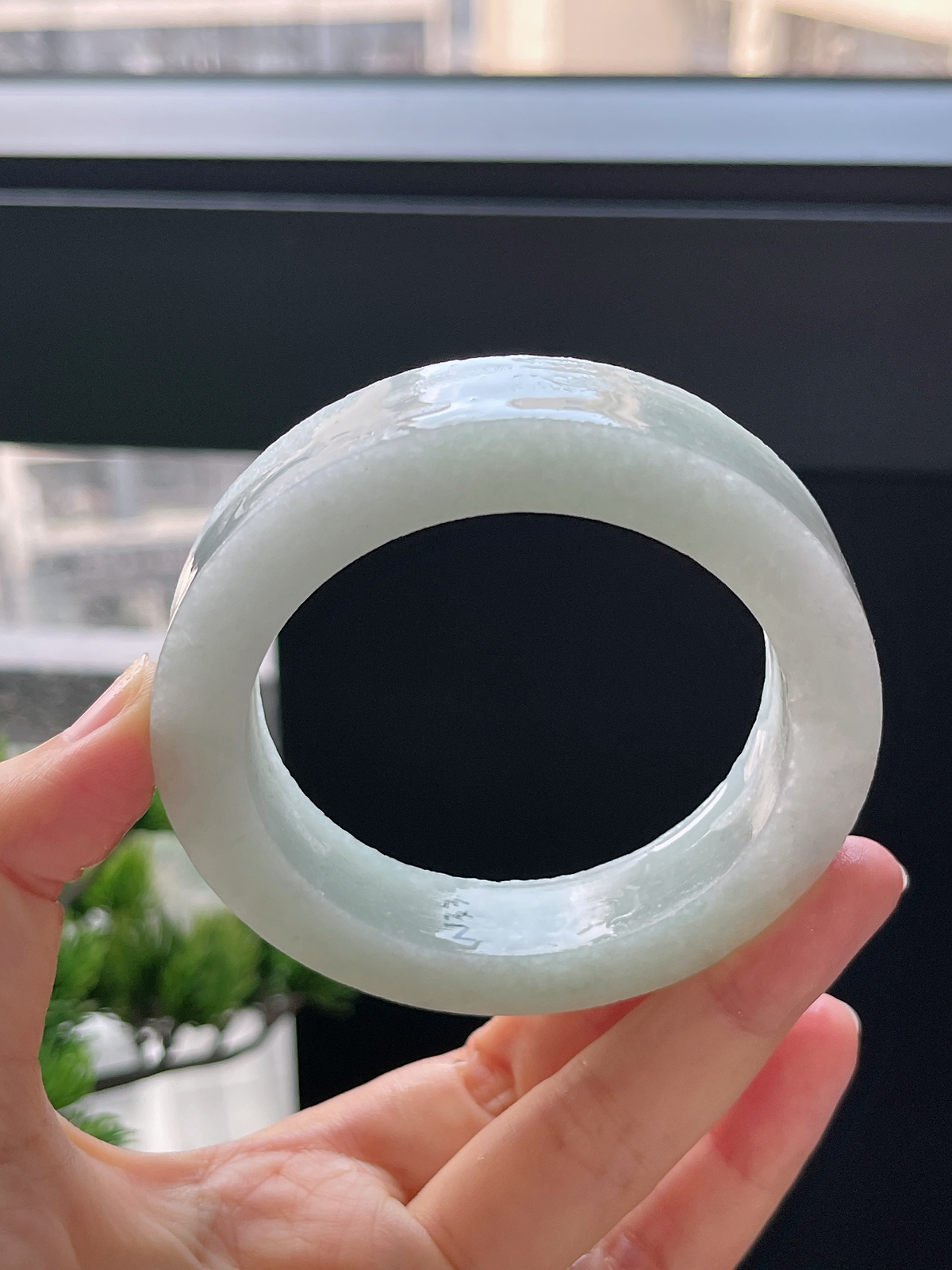 翡翠板料，⭕️正圈最大做59.5，圆条最大做55.5