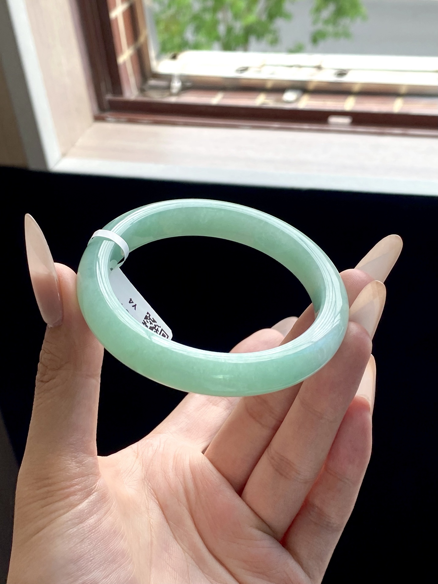 苹果绿泥鳅背正圈成品，无裂，HYC-707，⭕️58-11-8.5