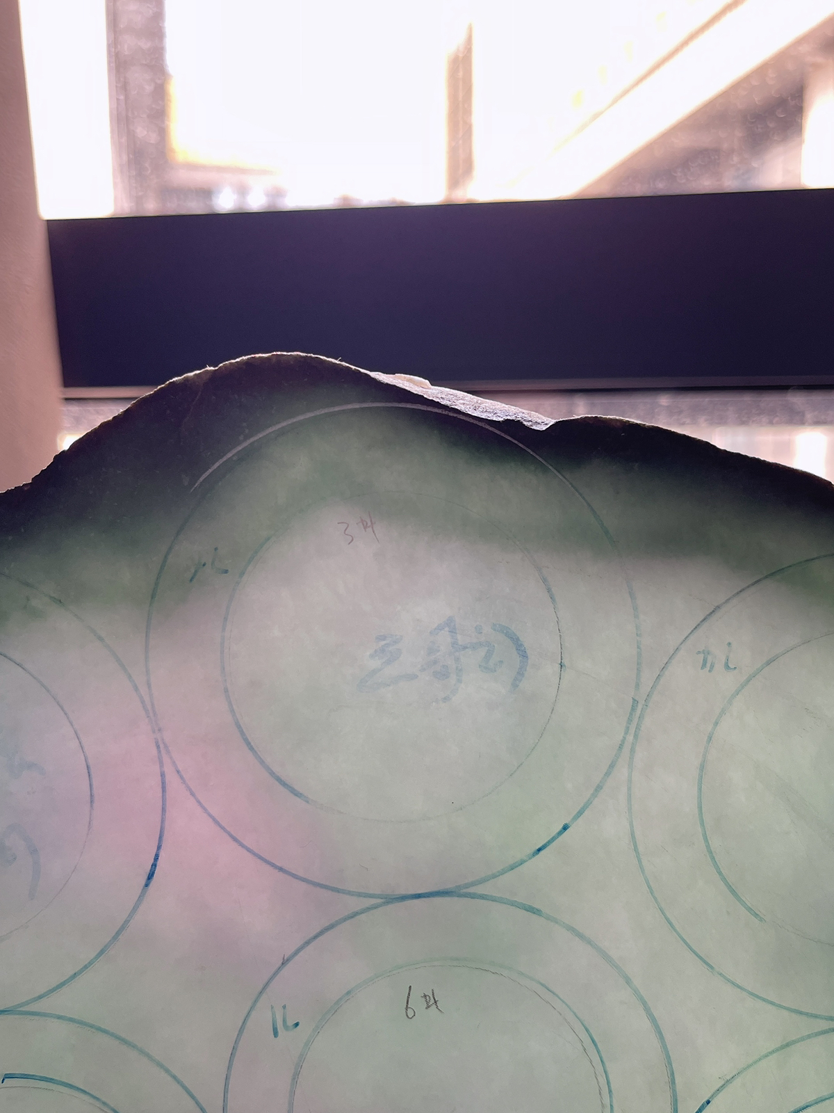 翡翠板料，⭕️正圈最大做60，圆条最大做56