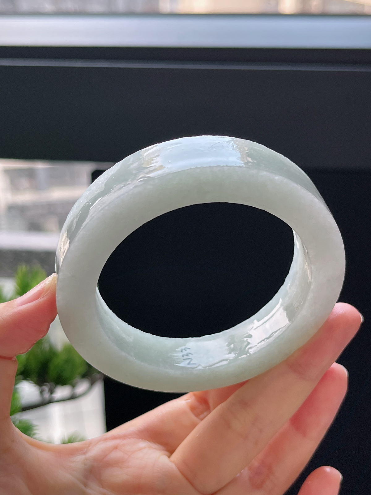 翡翠板料，⭕️正圈最大做59.5，圆条最大做55.5